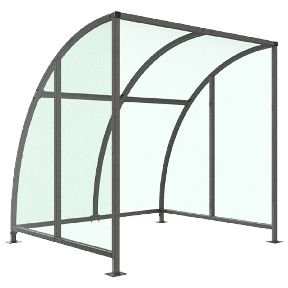 stratford-bike-shelter-clear-roof-outdoor-bicycle-cycle-secure-steel-commercial-weatherproof-durable-enclosure-schools-university-college-flanged-base-plates-bolt-down-galvanised