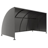 Stratford Cycle Shelter 1m - 5m with Galvanised Curved Roof