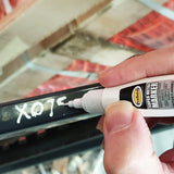 White Super Metal Marker - High-Quality Versatile Metal Marking Product for Greasy, Rusty & Clean Surfaces - Ideal for All Industries - Glass, Plastic, Cardboard, Ceramic, Leather - Pen Style Marker for Precise Metal Marking