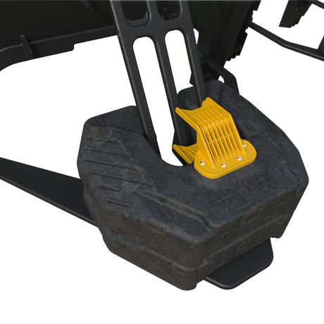 black, recycled PVC ballast weight