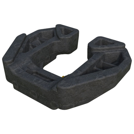 black, recycled PVC ballast weight