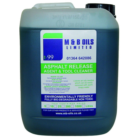 t-99-asphalt-release-agent-spray-liquid-compound-concrete-pavement-lubricant-paving-bitumen-build-up-plant-equipment-work-tools-recycled-solution-drum-IBC-bitumen-red-diesel-environmentally-friendly-biodegradable-non-toxic-cleaner