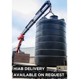 Black Cylindrical Storage Water Tank