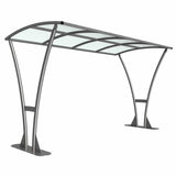 Durable Tatham cycle shelter 2m - 5m with clear PETG roof.