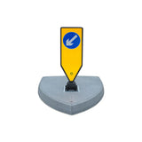 Cost-effective traffic islands, quick installation, no excavation needed.