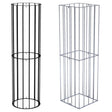 Two galvanised steel tree guards