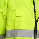 Reflective tape detail on Hi-Vis Bomber Jacket