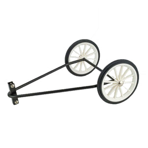 Enhance stability with this 2-wheeled adaptor for the Linemarking Aerosol Applicator. Converts it into a 4-wheeled applicator, ensuring superior control for precise line marking. Black color. Ideal for linemarking aerosols.