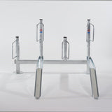 Type B Galvanised Steel Cycle Rack for high-density bike parking.