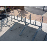 Sturdy Type B Cycle Rack, made from galvanised steel, floor-mounted.