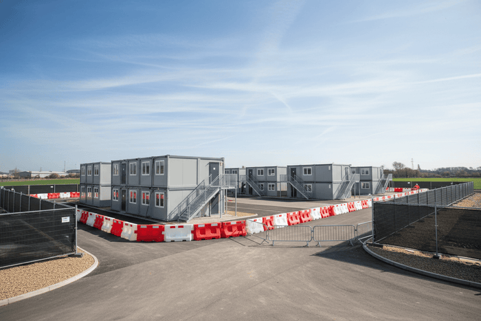 UK Site Compound – Fully Set Up