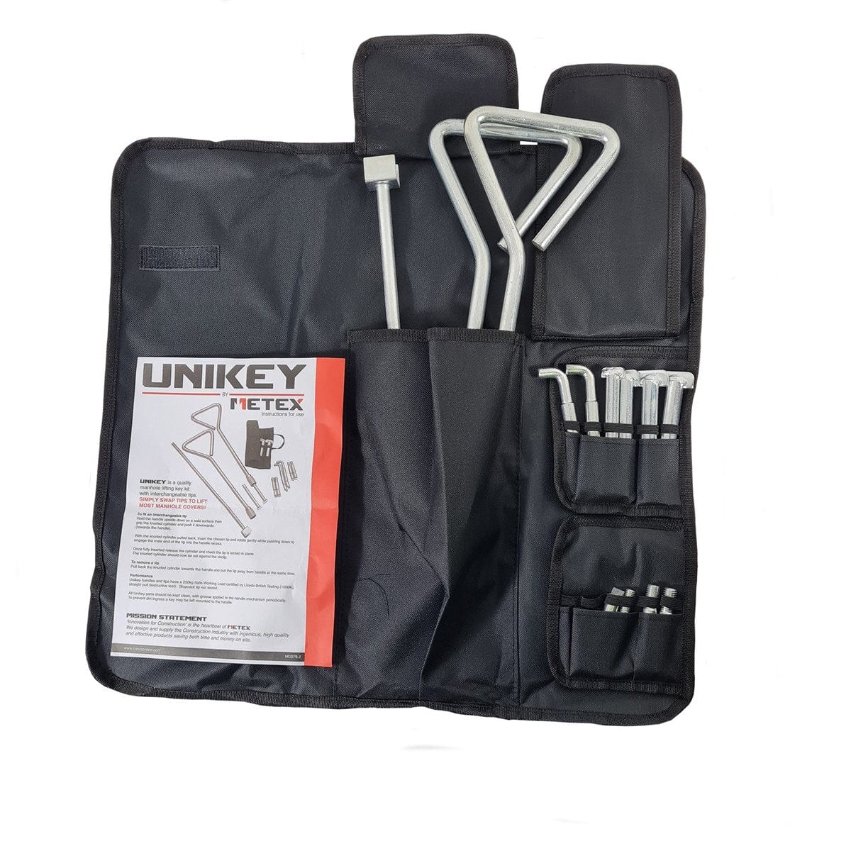Cnukey Unikey Universal Manhole Cover Lifting Kit C/W Case | SSUK
