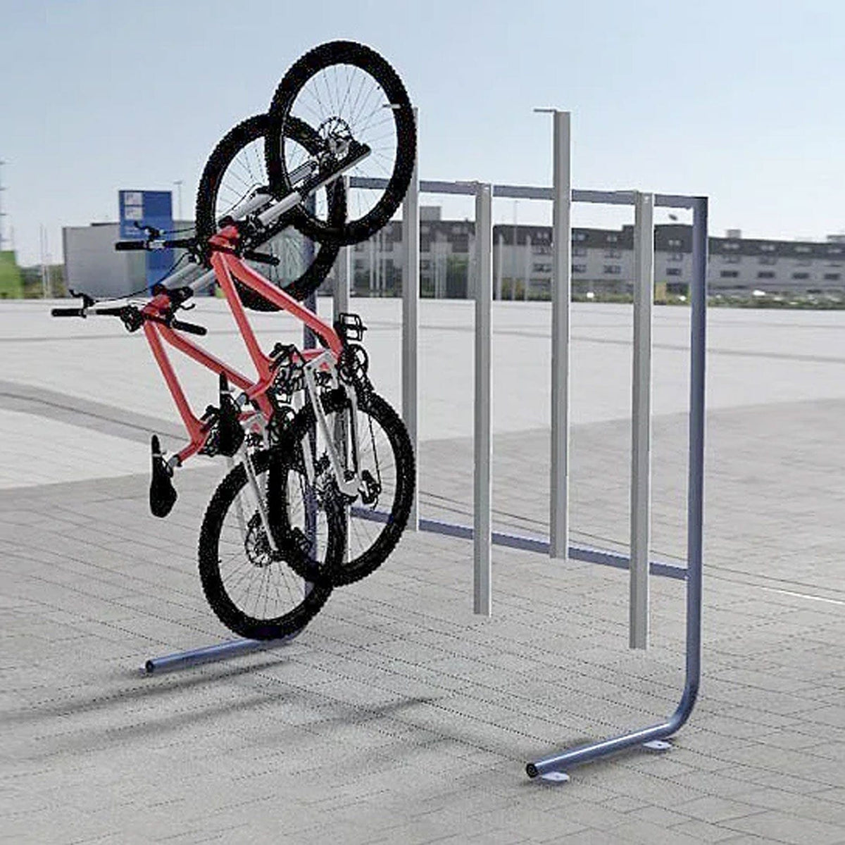 Vertical Steel Bike Rack - 2 to 8 Cycles | SSUK