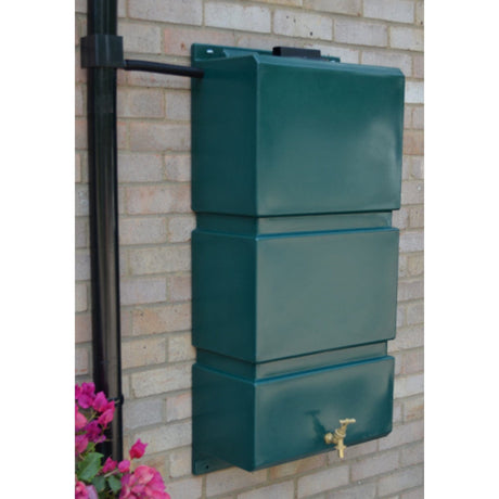 Green Wall Mounted Water Butt 