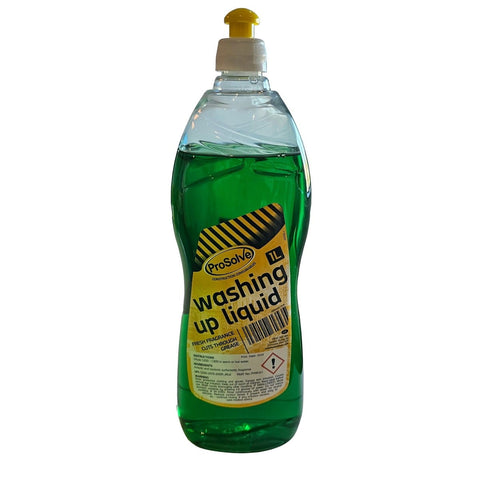 Effortlessly tackle grease and grime with our 1L Washing Up Liquid. Superior cleaning power cuts through tough residues, leaving dishes sparkling. Versatile for kitchen surfaces. Handy and efficient, it's tough on dirt but gentle on hands, with a fresh fragrance.