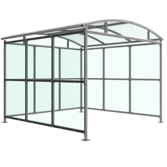 watford-trolley-shelter-clear-petg-cladding-outdoor-standing-unit-trash-shed-garbage-can-enclosure-recycling-wheelie-bin-secure-industrial-flats-appartments-student-accomodation-commercial-retail-steel