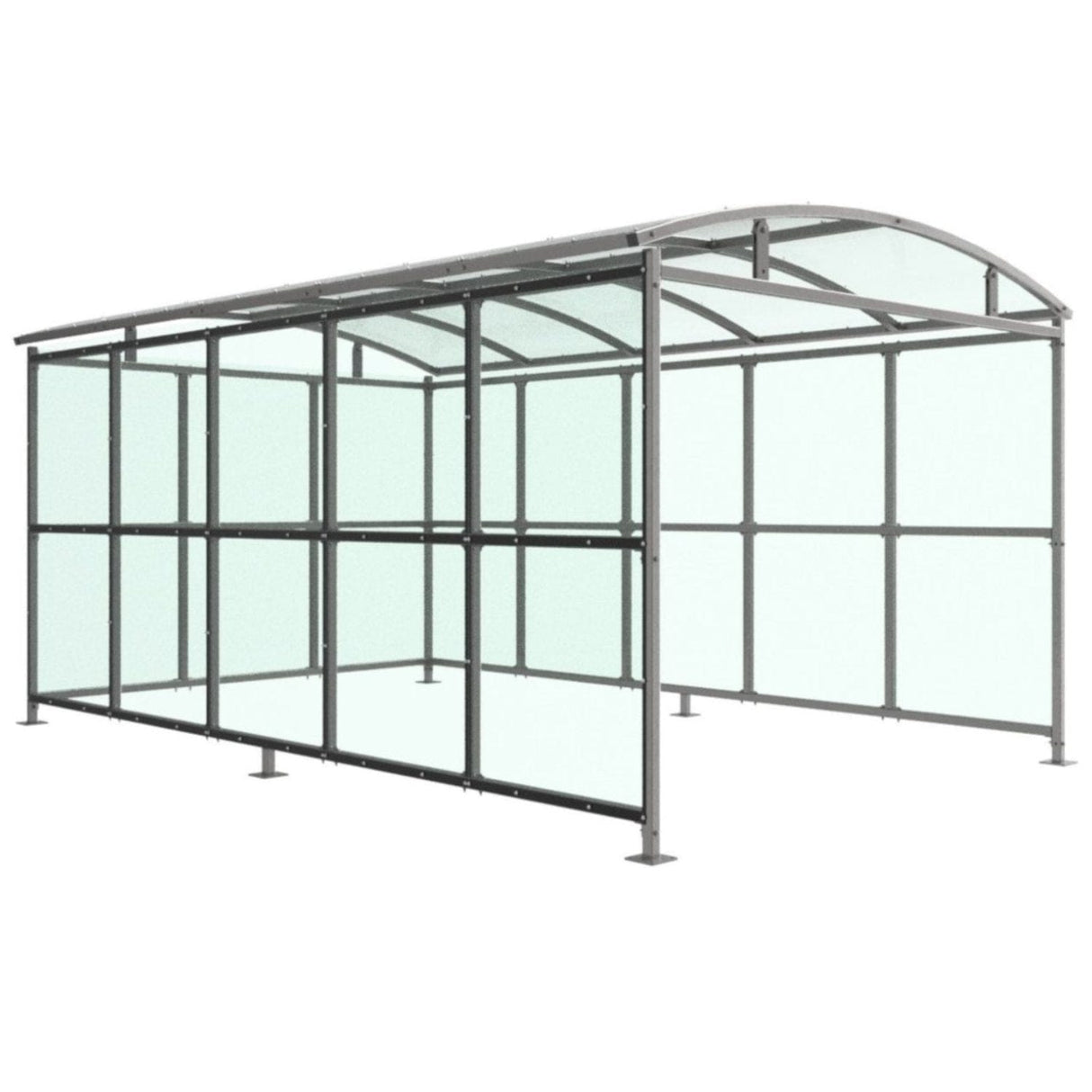 watford-trolley-shelter-clear-petg-cladding-outdoor-standing-unit-trash-shed-garbage-can-enclosure-recycling-wheelie-bin-secure-industrial-flats-appartments-student-accomodation-commercial-retail-steel