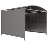 Watford Trolley Shelter with Galvanised Clad 1m - 5m Extension Bays