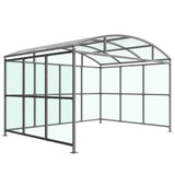 Welton waiting-trolley shelter with clear PETG cladding 1m-5m