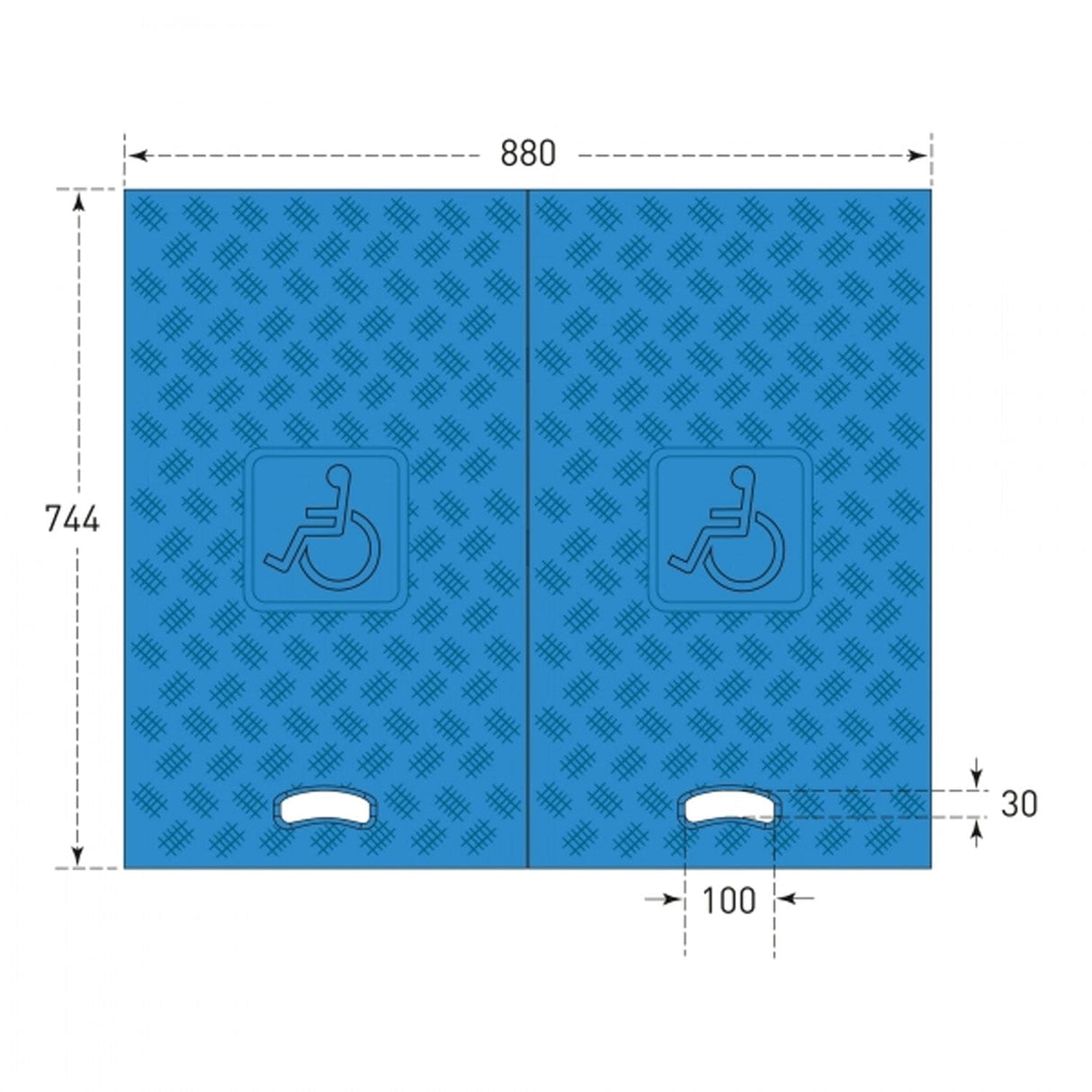 wheel-chair-ramp-for-cable-and-hose-ramps-traffic-line-3-channel-blue-set-of-2-access-ramps-mobility-portable-threshold-commercial-stores-plastic-disabled-access-inclined-industrial-temporary-outdoor