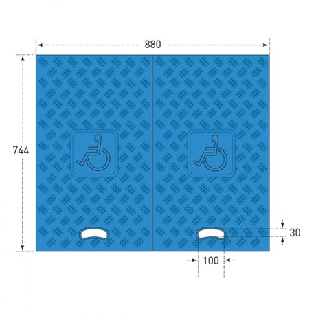wheel-chair-ramp-for-cable-and-hose-ramps-traffic-line-3-channel-blue-set-of-2-access-ramps-mobility-portable-threshold-commercial-stores-plastic-disabled-access-inclined-industrial-temporary-outdoor