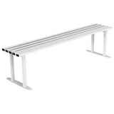 HADDON-seat-picnic-backless-bench-autopa-steel-metal-garden-outdoor-seating-commercial-industrial-park-schools-durable-powder-coated-heavy-duty-weather-resistant-bolt-down-fixed-shopping-centres-flanged
