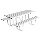 HADDON-seat-picnic-table-backless-bench-autopa-steel-metal-garden-outdoor-seating-commercial-industrial-park-schools-durable-powder-coated-heavy-duty-weather-resistant-bolt-down-fixed-shopping-centres-flanged
