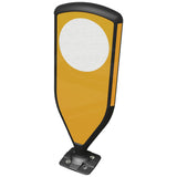 3sixty-foundation-cage-self-righting-reboundable-retroreflective-traffic-bollard-2sixty-mallatite-durable-flexible-high-visibility-impact-resistant-road-safety-weatherproof-plastic-yellow-BS8442-compliant-parking-roundabouts