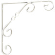 White Ornamental Scroll Brackets