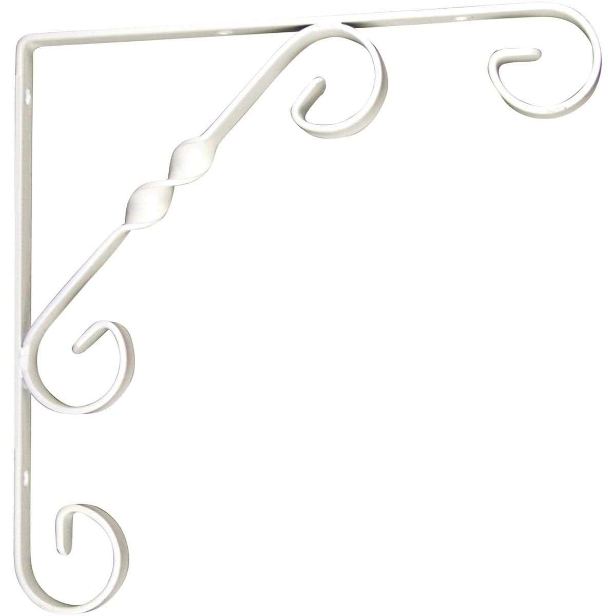 White Ornamental Scroll Brackets