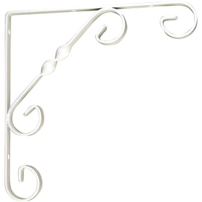 White Ornamental Scroll Brackets