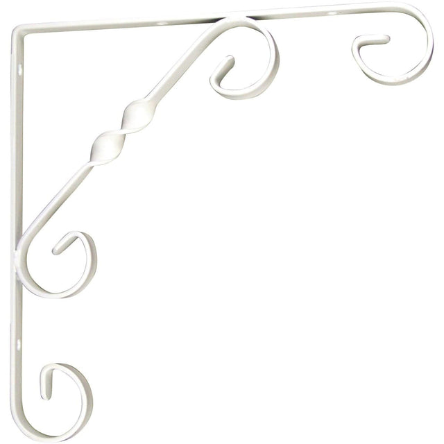 White Ornamental Scroll Brackets