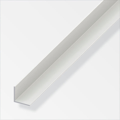 PVC angle profile, durable and versatile for corners. Ideal for edge protection and beading. Easily cut to size. White, 2m length. Lightweight yet sturdy PVC construction. Perfect for clean and simple finishes. L-shaped design for various applications. Available at Street Solutions UK.