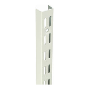 White Twin Slot Uprights