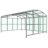 Galvanised steel Wilson shelter for waiting and trolley storage