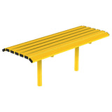 carlton-bench-seat-picnic-table-nature-autopa-steel-metal-garden-outdoor-seating-commercial-industrial-parks-schools-powder-coated-heavy-duty-weather-resistant-bolt-down-fixed-shopping-centres-flanged
