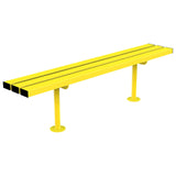 triton-perch-backless-bench-seat-picnic-table-autopa-steel-metal-garden-outdoor-seating-commercial-industrial-park-schools-powder-coated-heavy-duty-weather-resistant-bolt-down-fixed-shopping-centres-flanged
