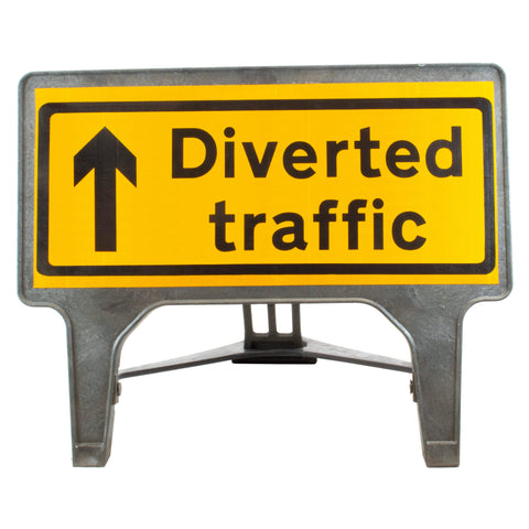 Diverted Traffic Forward 1050 x 450mm 2703 Q-Sign
