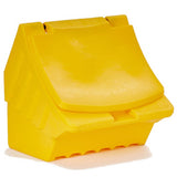lockable, secure, winter storage, salt storage, weather-resistant, heavy-duty, durable, salt, snow container, de-icing, outdoor, sand.