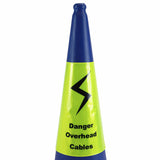 Blue Traffic Cone - 1 Metre 2-Piece