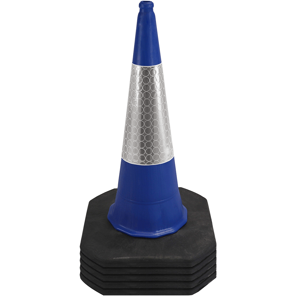 Blue Traffic Cone - 1 Metre 2-Piece
