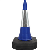 Blue 1 Metre 2-Piece Traffic Cone