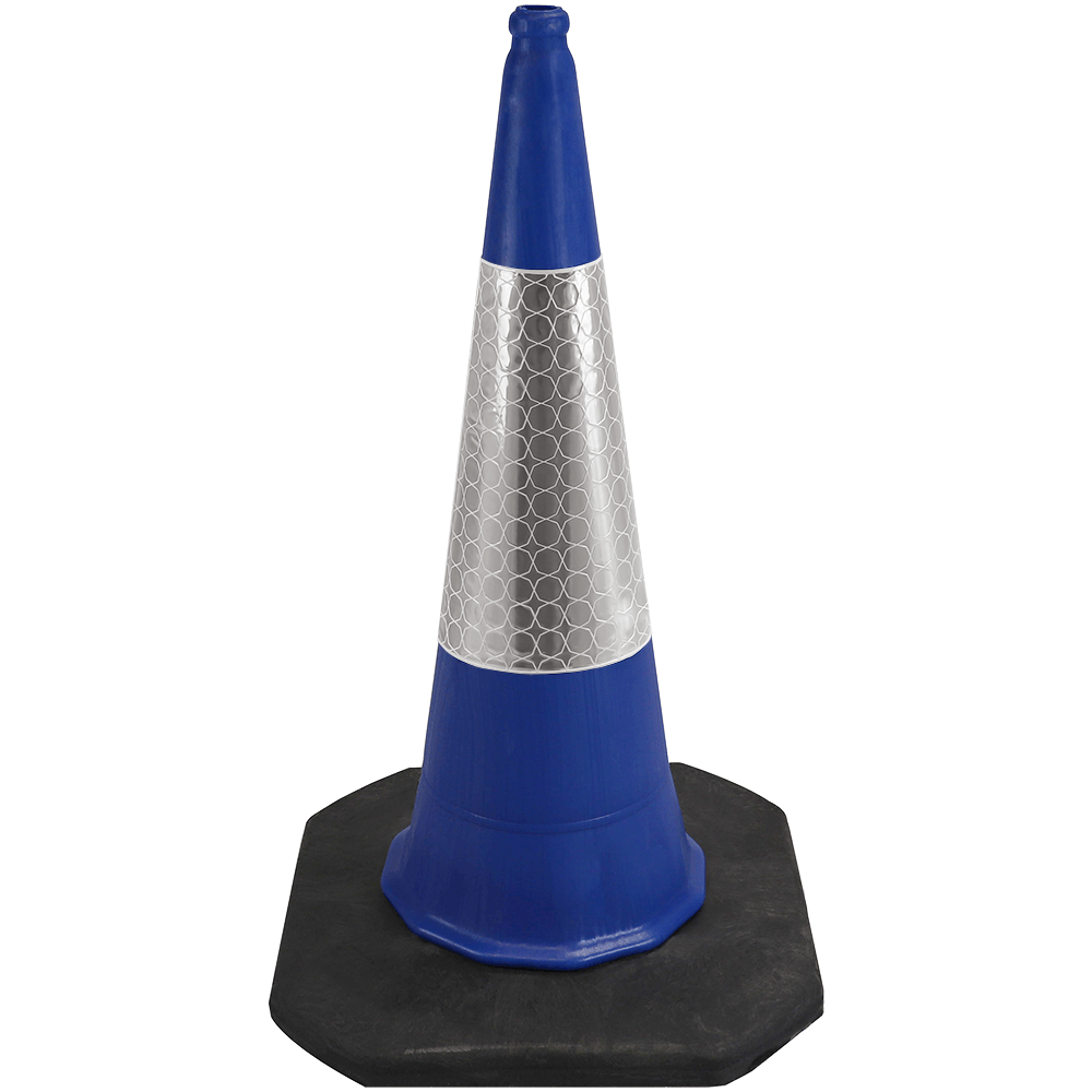 Blue Traffic Cone - 1 Metre 2-Piece