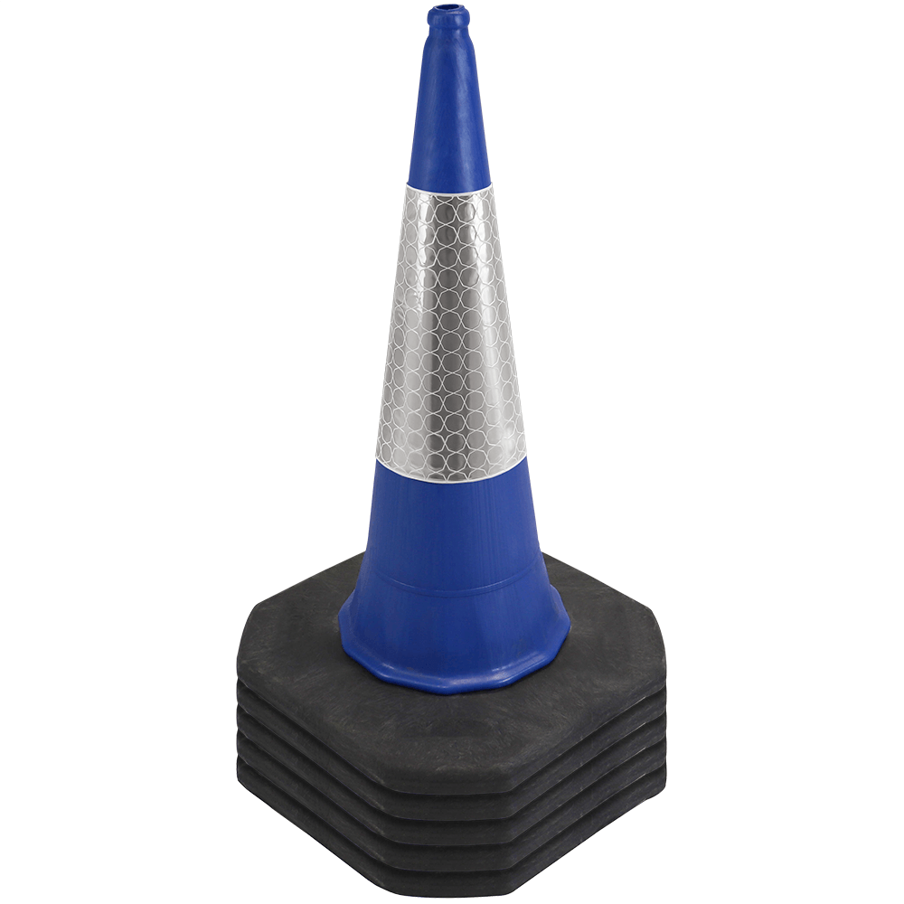 Blue Traffic Cone - 1 Metre 2-Piece
