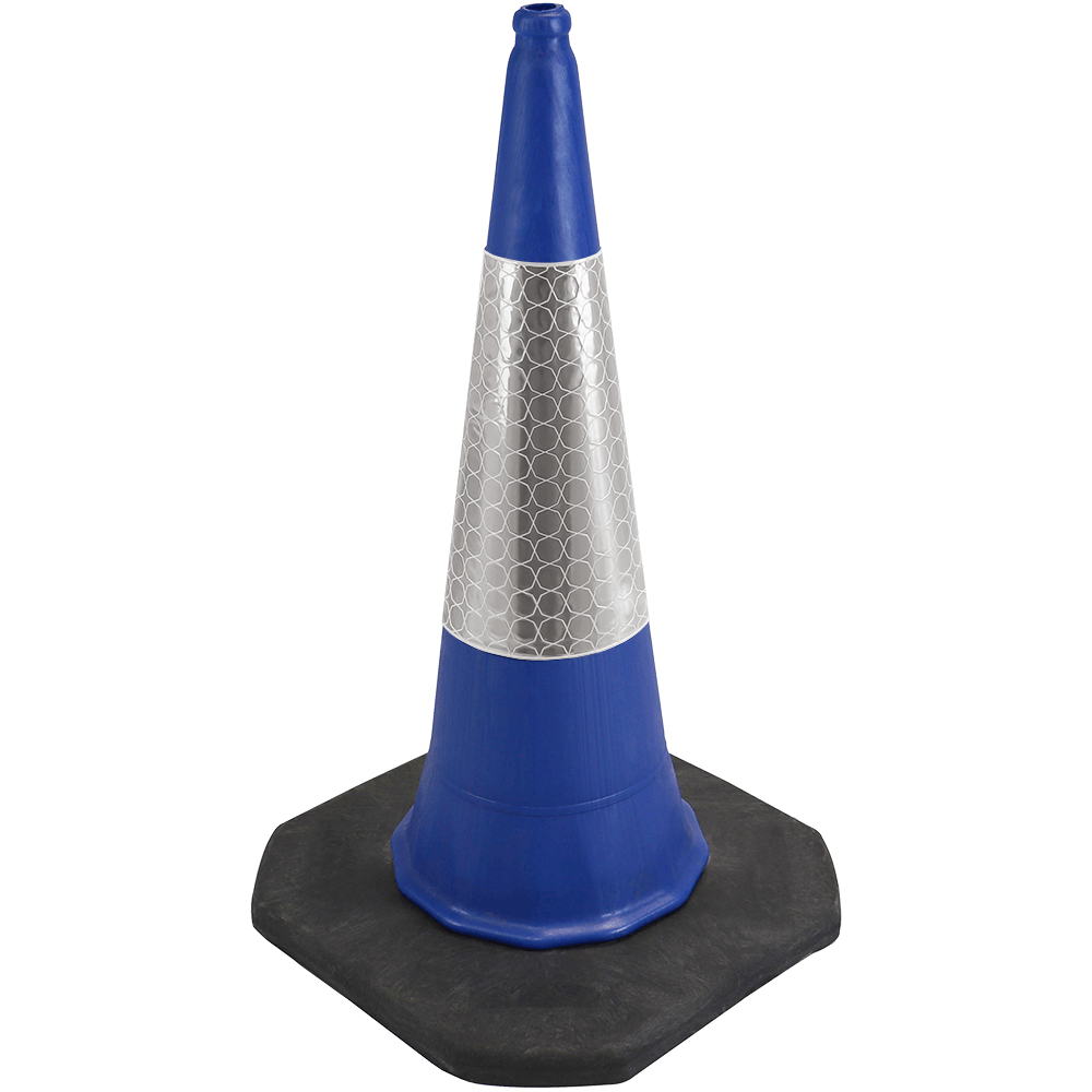 Blue Traffic Cone - 1 Metre 2-Piece