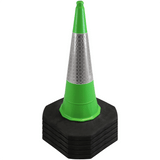 Green 1 Metre 2-Piece Traffic Cone