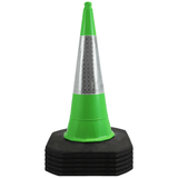 Green 1 Metre 2-Piece Traffic Cone