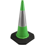 Green 1 Metre 2-Piece Traffic Cone