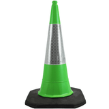 Green 1 Metre 2-Piece Traffic Cone