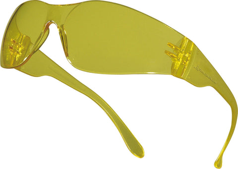 Delta Plus Everyday Anti Scratch Safety Spectacles - Yellow - 10 x Pairs